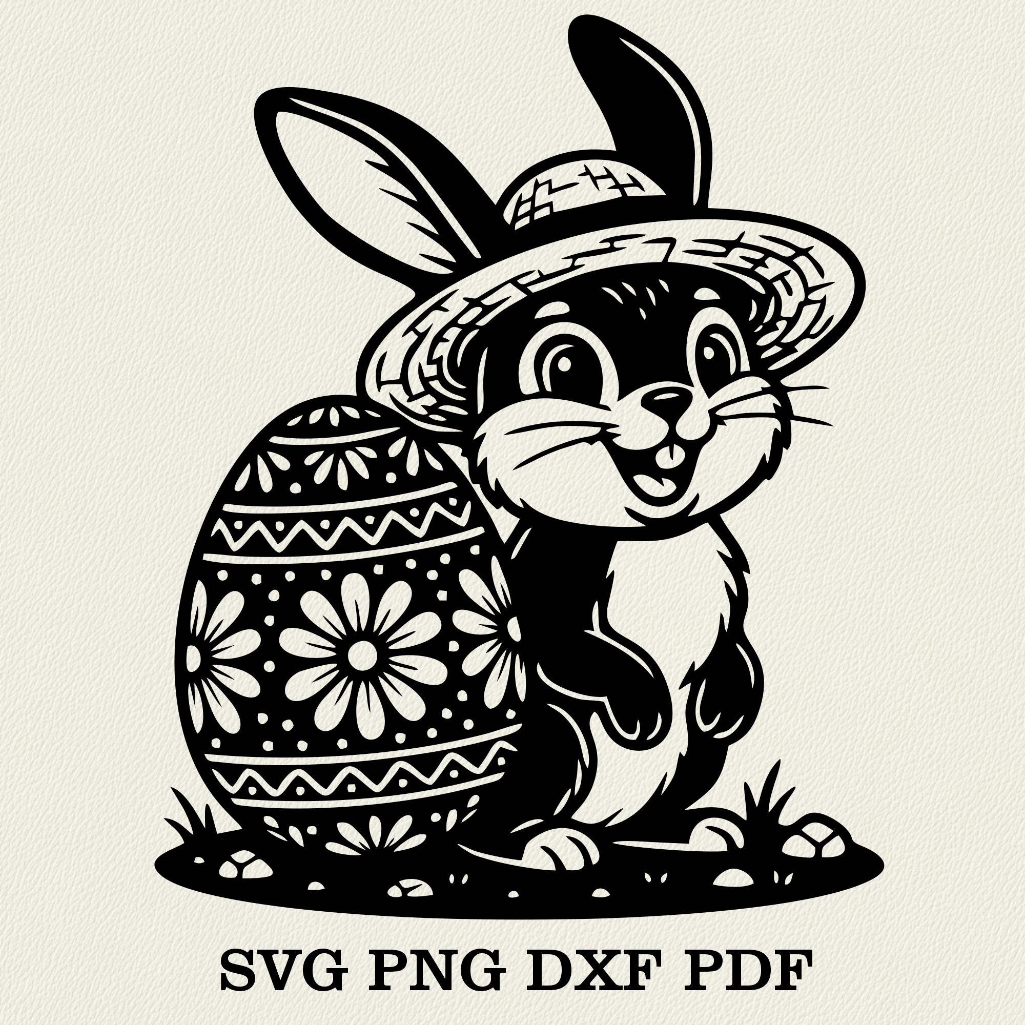 Easter Bunny Laser Cut File, Easter Rabbit Dxf , Sublimation, Cricut ...