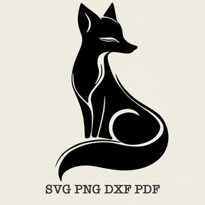 Svg renard pour cricut, conception par sublimation, dxf pour gravure laser, téléchargement numérique