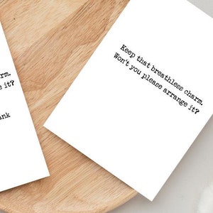 Romantic Card for Boyfriend or Girlfriend | Greeting Card | Love Card | Quotes | Movie Quotes | Valentines Day Card | Anniversary