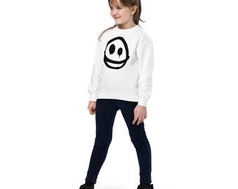 Smiling Shadows Knit Youth Crewneck Sweatshirt