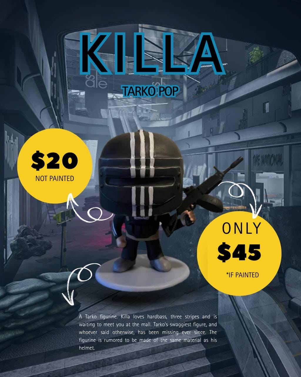 Amazon.co.jp: 用 KILLA ファブリックポスター タルコフtgs