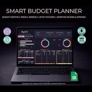 Simple Budget Planner and Expense Tracker – Manage Income, Bills, Savings and Debt Easily Personal Finance Money Manager App, Google Sheets