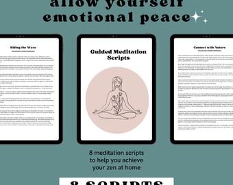 Visualization Meditation Scripts - Guided Mindfulness Zen Therapy Grounding Tool