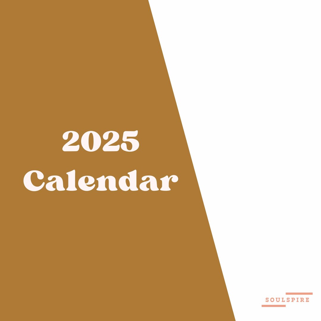 2025 Whole Year Calendar Big A Calendar Etsy