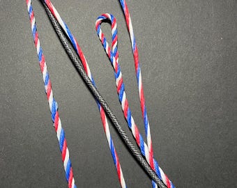 Handmade B-55 Flemish Twist Bow Strings for Recurve and Longbows with 8-9” center serving, made to order.  Order actual bow string lenght.