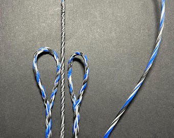 14 Strand D97 Flemish Twist Bowstring with 8"-9" braided center serving.