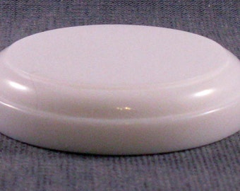 2 1/2" Round White Resin Base