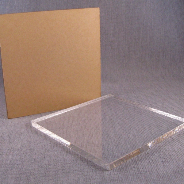 four inch square Acrylic Base for Eggshell Stand