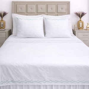 Embroidered Sheet Set: 600 Thread Count,  EGYPTIAN COTTON