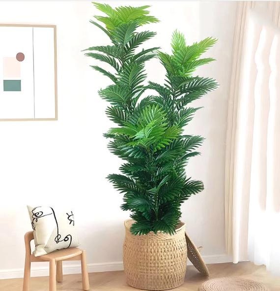 Large Artificial Palm Tree Tropical Fake Plant Palm Leaf Plastic Banyan  Tree for Home Garden Shop Party Decor DIY Plant Gift Idea - Etsy Israel