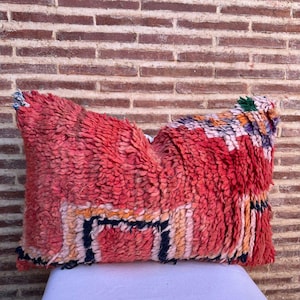 Vintage Moroccan Berber Pillow, colourful berber cushions, kilim pillow sofa pillow, Moroccan Pillow Cover, Made from old rugs Free shipping