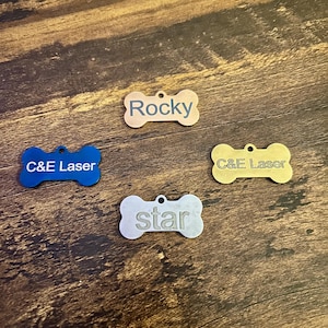Custom Engraved Pet Tags for Dogs Personalized ID Tags  for Cat Accessories with Pet Name Tag for Dog ID with Custom Design Engraved Dog Tag
