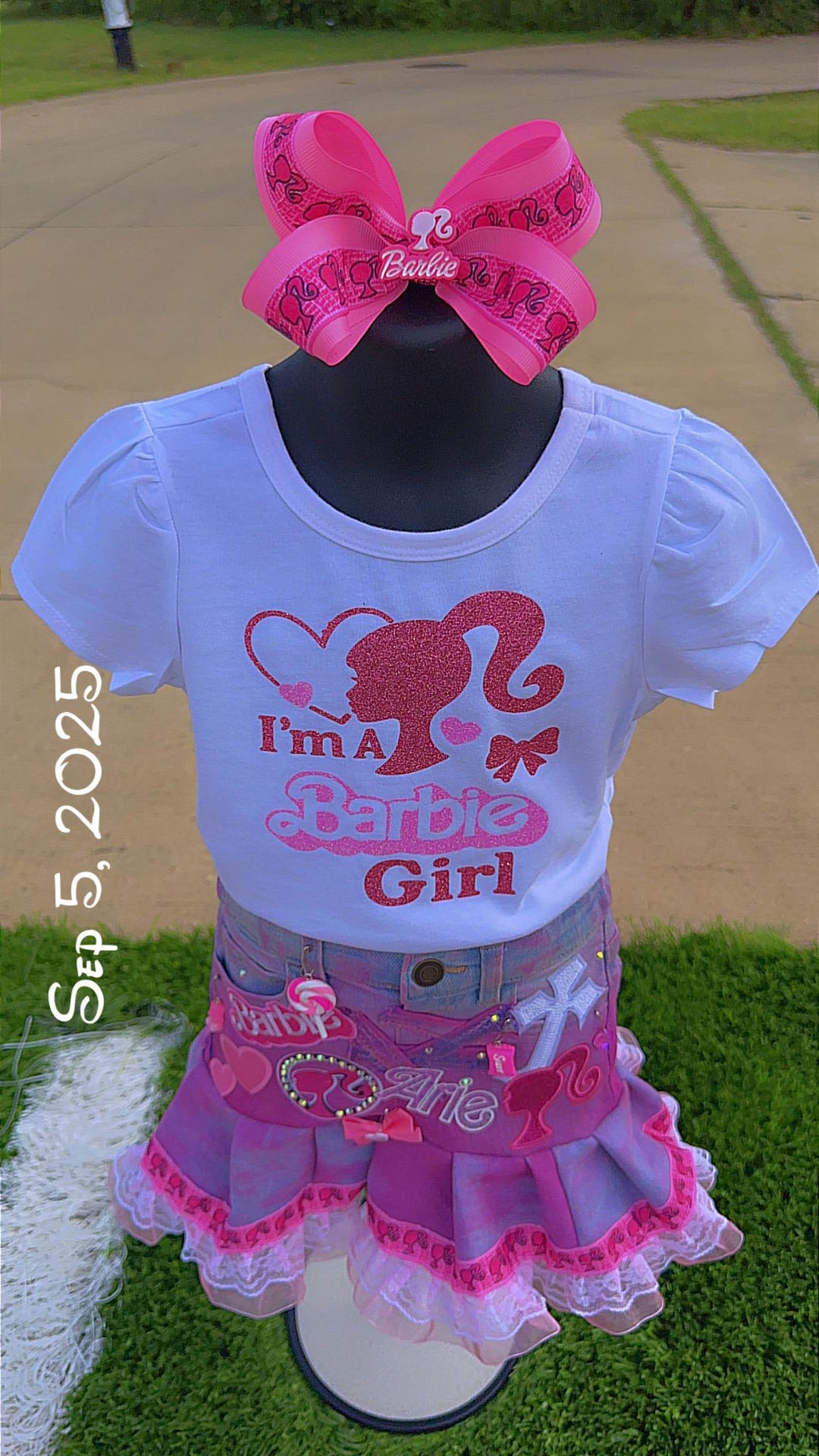 pink dress barbie theme Barbie Little Girls Tulle Dress to