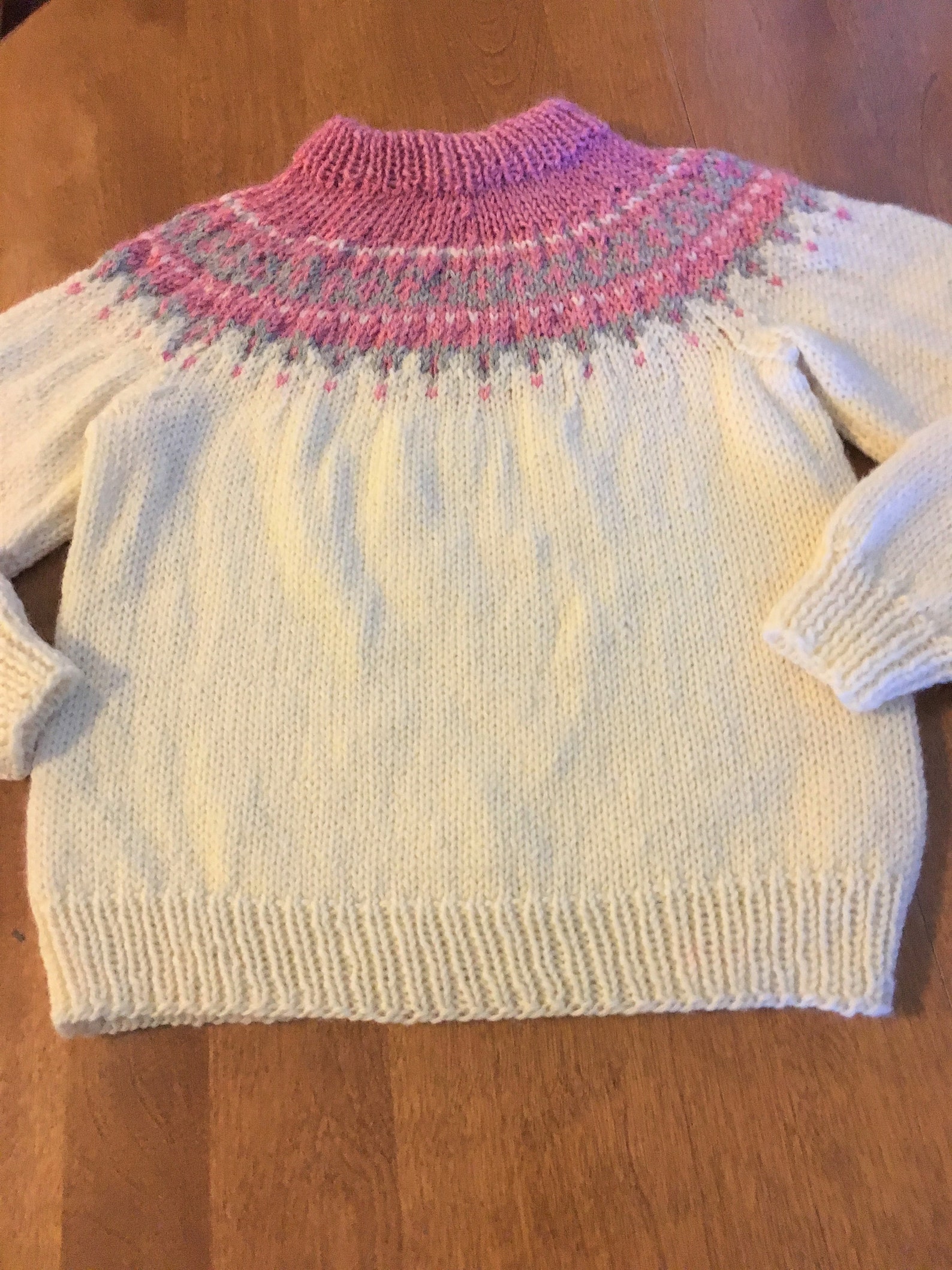 Child Fair Isle Sweater Sweater Size 4 Sweater Size 6 Etsy