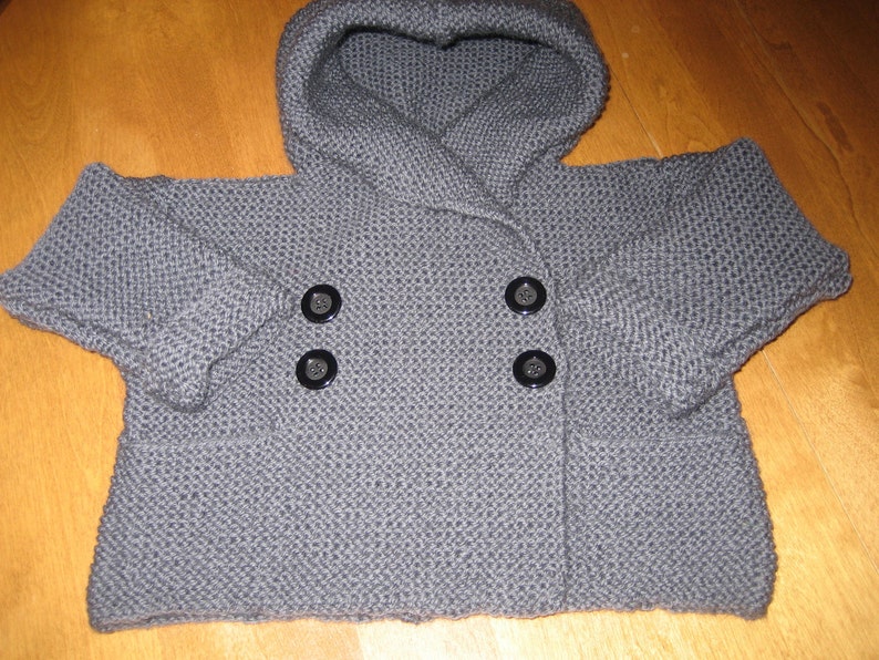 Baby Hooded Jacket Child Coat Toddler Wool Jacket Jacket image 2