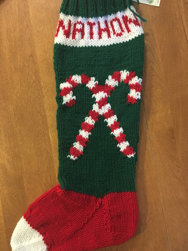 Christmas 2024 Candy Cane Christmas Stocking Candy Cane Etsy