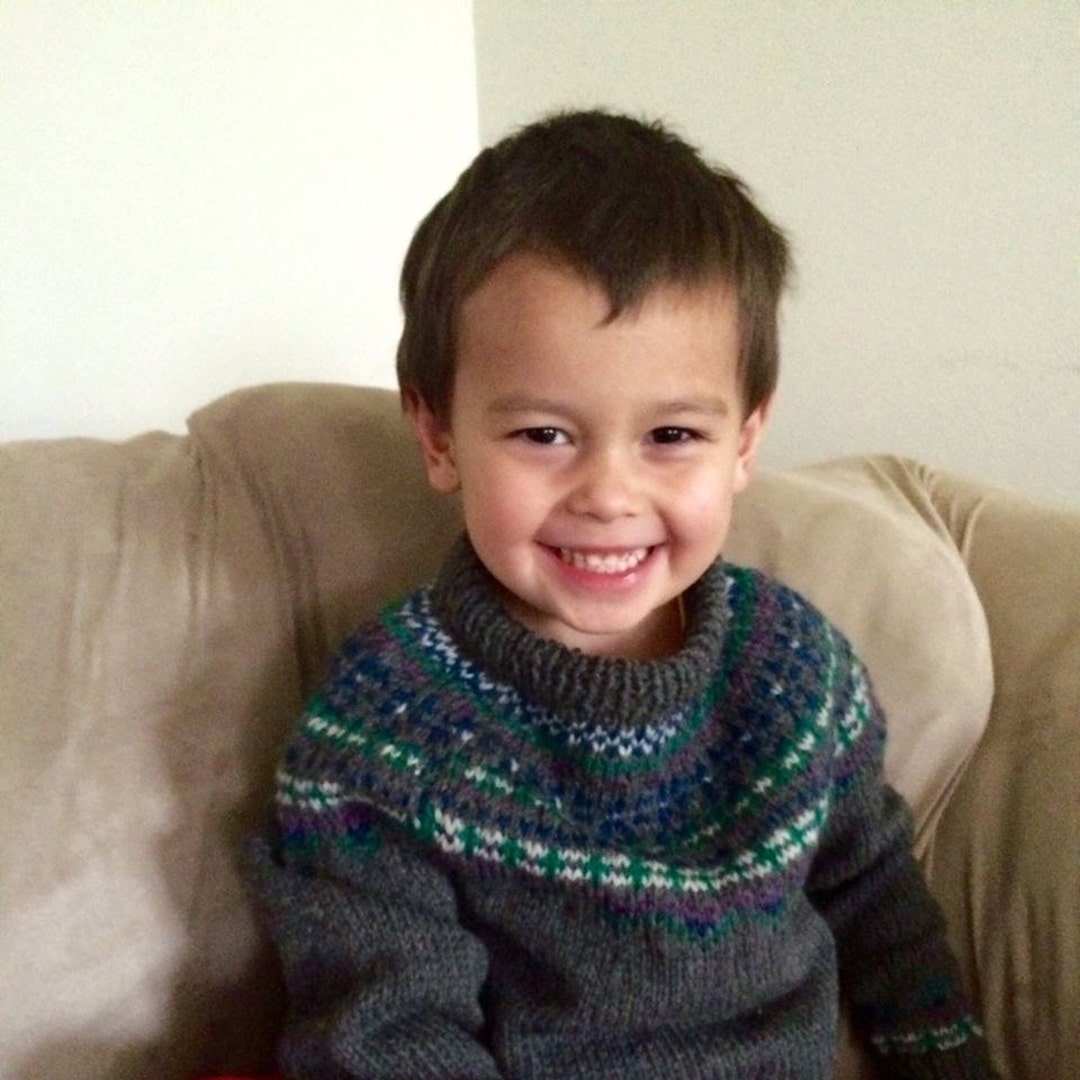 Fair Isle Knit Sweater Child Sweater Size 2 Toddler Sweater Etsy