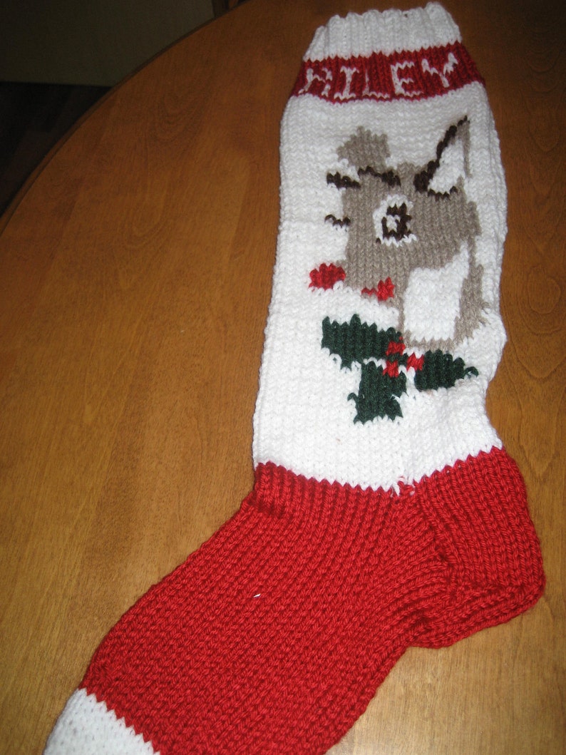 CHRISTMAS 2021   Reindeer Christmas Stocking Christmas image 0
