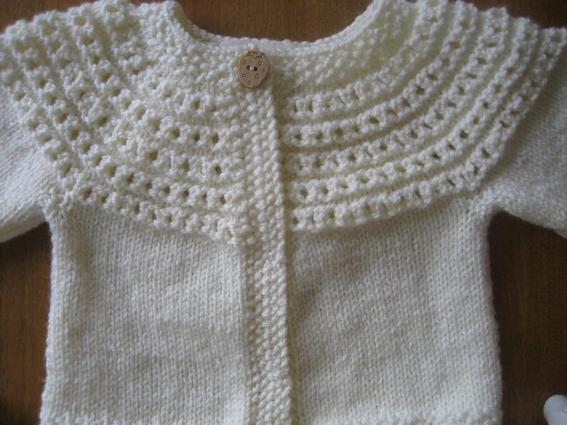 Girl Wool Sweater Sweater Size 6 month Wool Sweater Size 2 wool cream