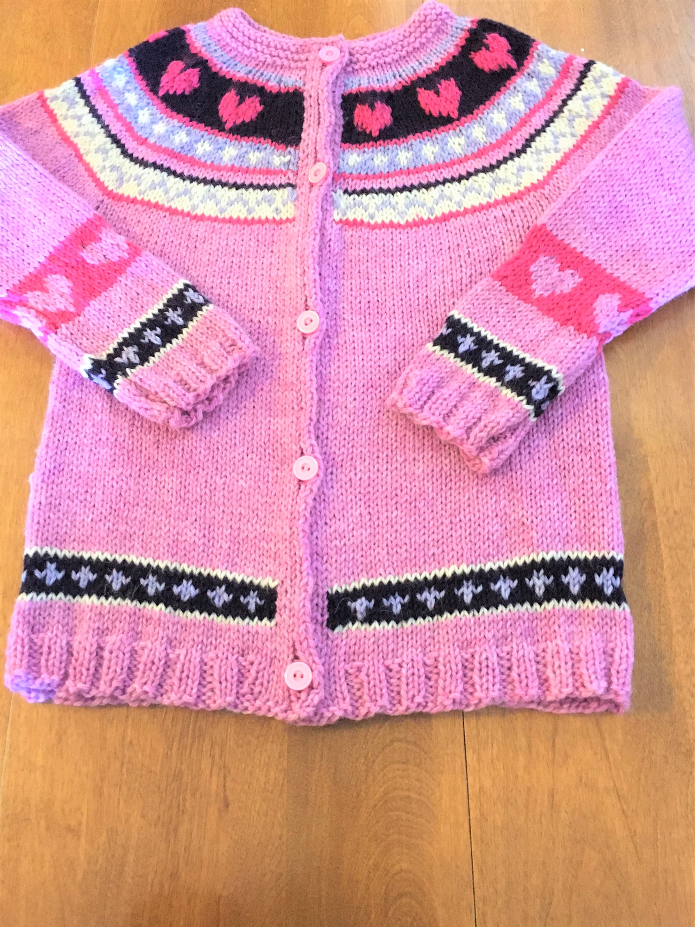 Fair Isle Sweater Child Sweater Size 2 Girl Sweater Size 4 - Etsy Canada