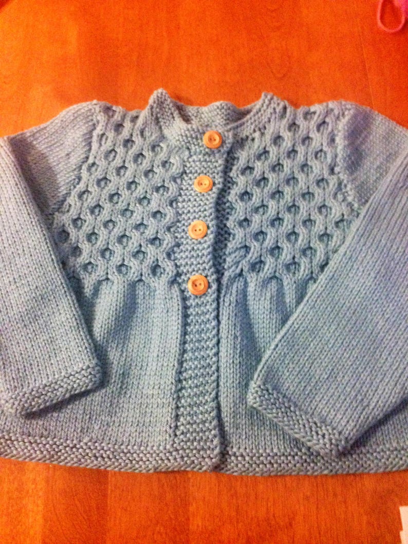 Girl Cotton Sweater, Girl Smocked Sweater, Sweater Size 18 Mth, Girl Sweater Size 2, Smocked Sweater Size 4, Child Sweater Size 6, image 5