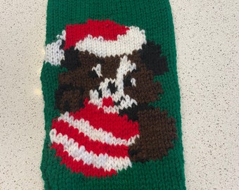 Puppy Dog Christmas Stocking, Dog Stocking, Christmas Stocking, Puppy Dog