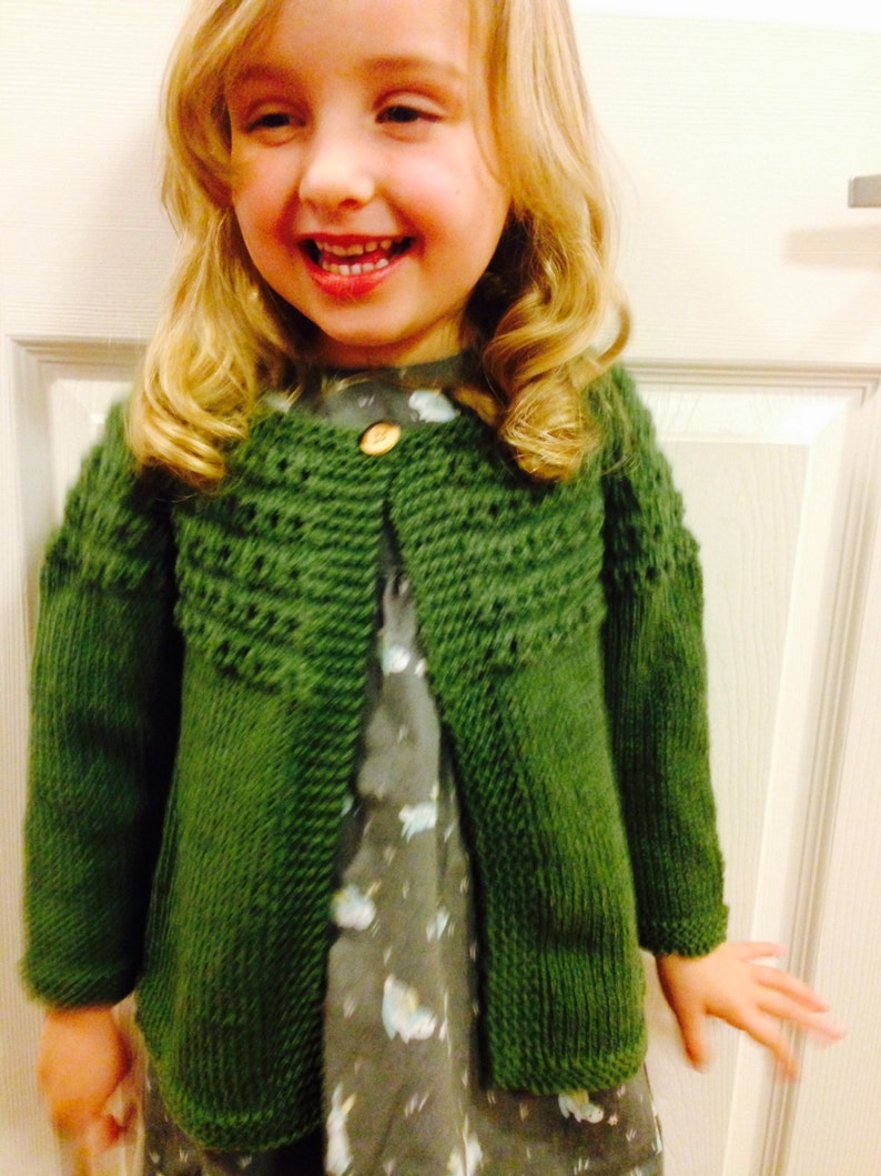 Girl Wool Sweater Sweater Size 6 month Wool Sweater Size 2 image 1