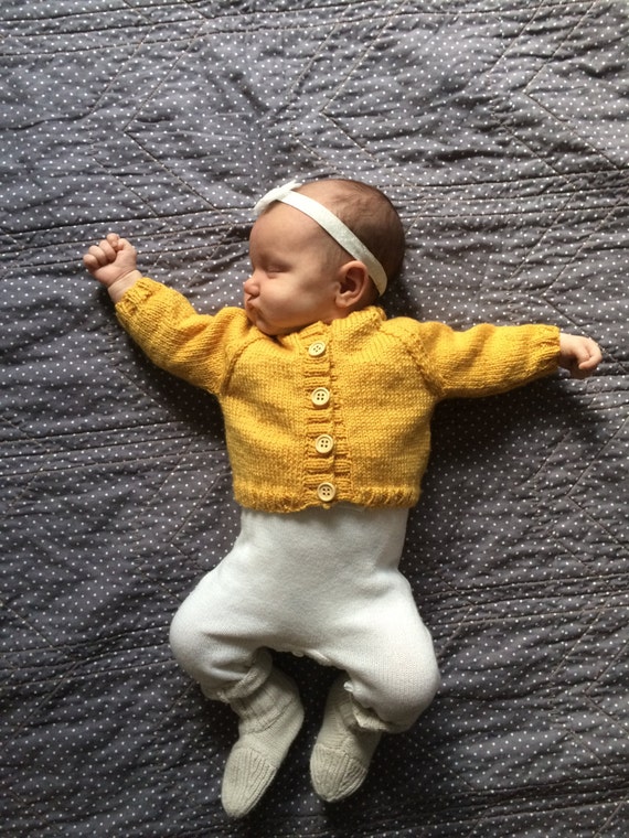 baby mustard cardigan