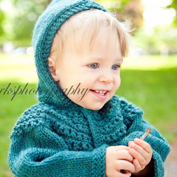 Hooded Sweater, Child Cardigan Sweater, Sweater Size 2, Toddler Wool Sweater, Sweater Size 12 Month, Hooded Sweater Size 2, Cardigan Sweater