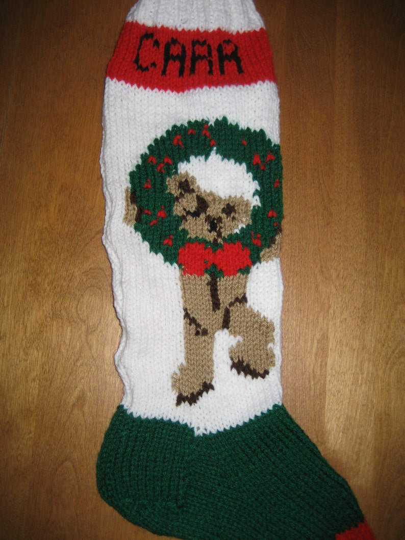 Christmas 2023 Teddy Bear Christmas Stocking. Christmas - Etsy UK
