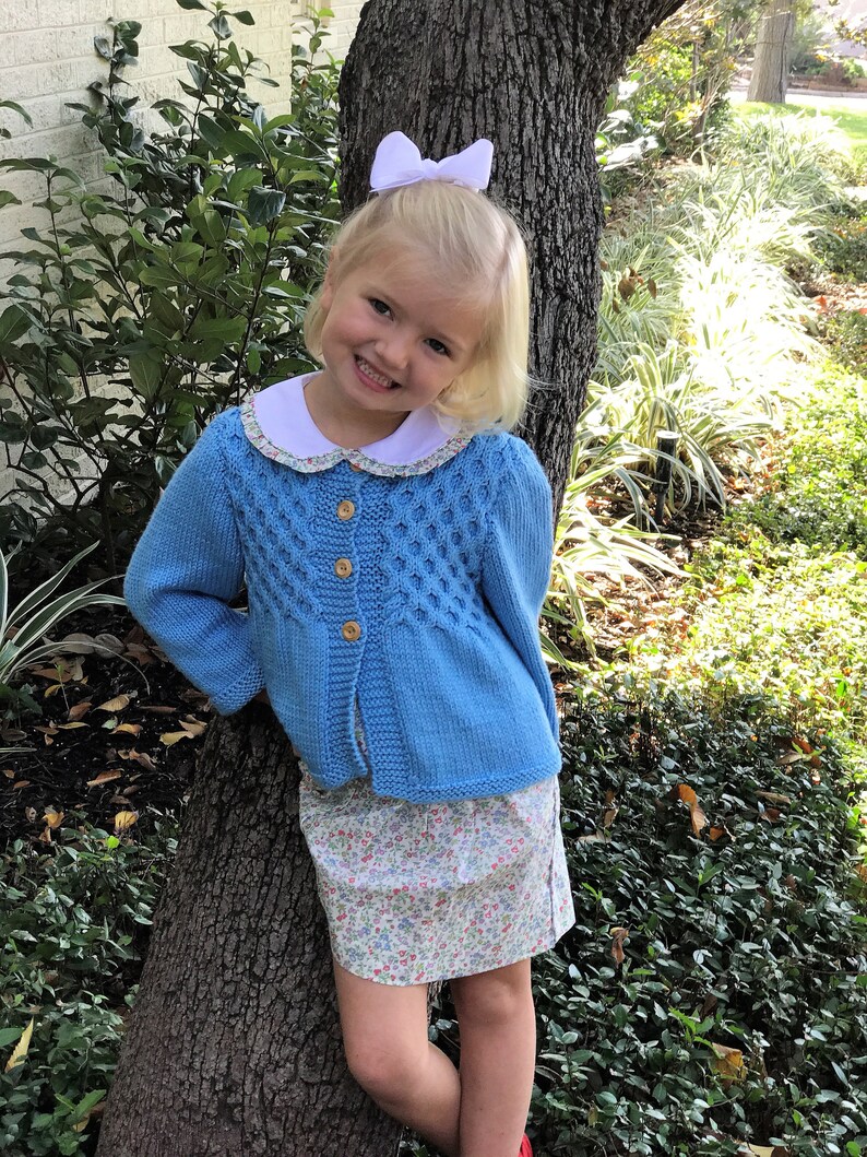 Girl Cotton Sweater Girl Smocked Sweater Sweater Size 18 Etsy