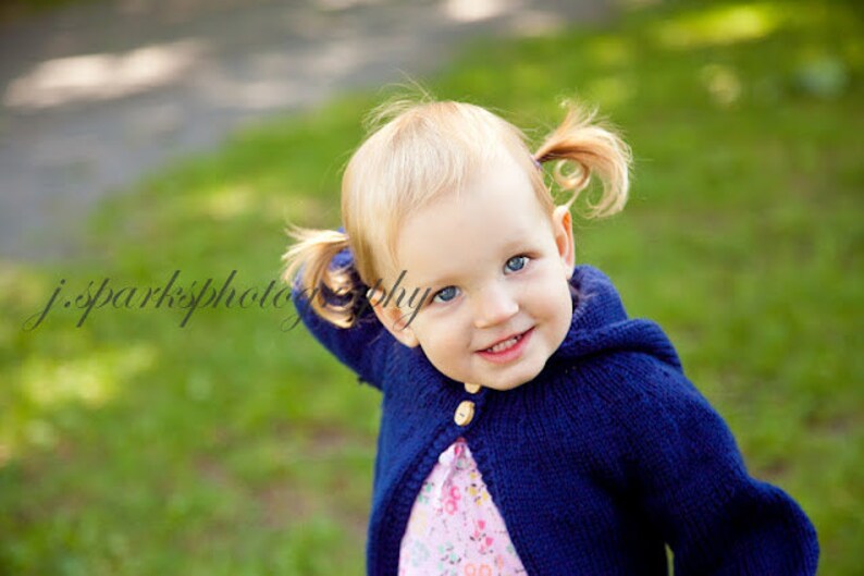 Baby Hoodie Child Hooded Sweater Sweater Size 1 Sweater wool royal blue