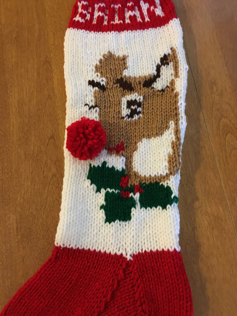 CHRISTMAS 2021   Reindeer Christmas Stocking Christmas image 3