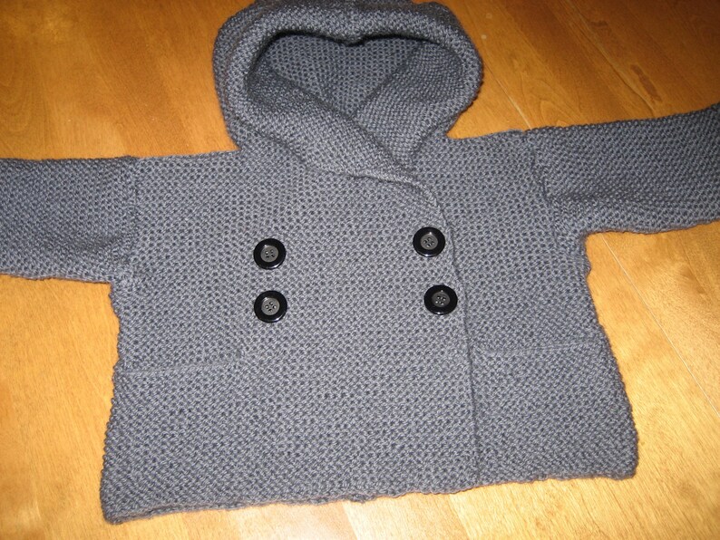 Baby Hooded Jacket Child Coat Toddler Wool Jacket Jacket image 4