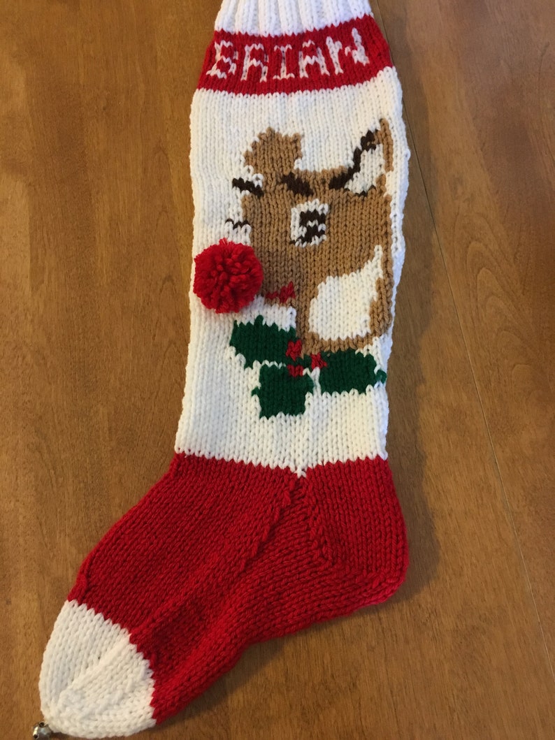 CHRISTMAS 2021   Reindeer Christmas Stocking Christmas image 1
