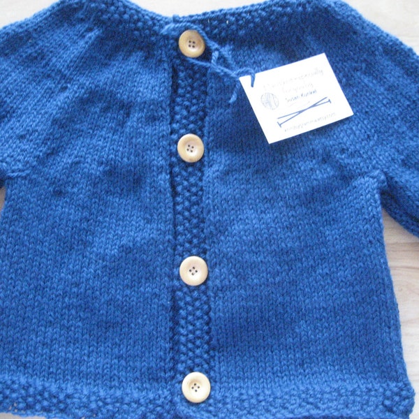Child Sweater, Girl Sweater Size 2, Cardigan Sweater Size 4, Toddler Sweater, Baby Sweater, Wooden Buttons, Wool Sweater, Blue Sweater