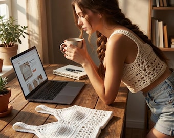 Boho Crop Top Häkelanleitung PDF