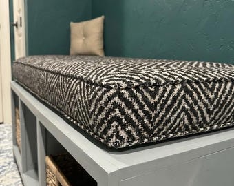 Custom Bench Cushion Indoor, Washable Seat Cushion, Reading Nook Cushion For Bench,Kallax Bench Cushion,Comfy Floor Cushion