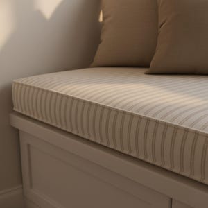 4&quot; Thick Custom Bench Cushion, Mudroom Cushion, Custom Seat Cushion, Washable Window Seat Cushion, Reading Nook Cushion