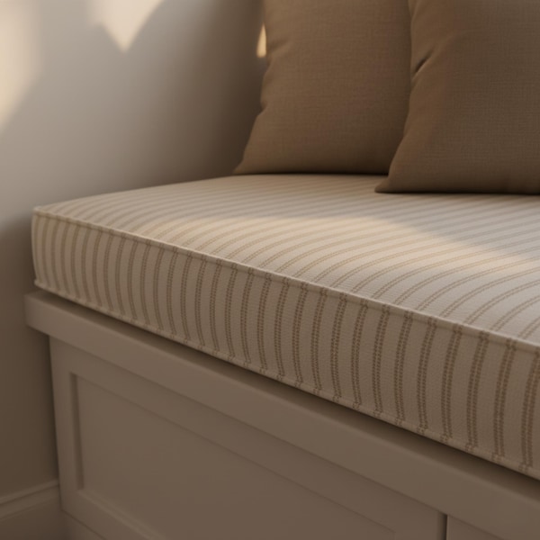 4" Thick Custom Bench Cushion, Mudroom Cushion, Custom Seat Cushion, Washable Window Seat Cushion, Reading Nook Cushion