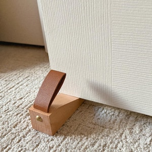 Wood Door Stopper | Solid Wooden Non-Slip Door Wedges | Sturdy and Durable Door Stop Wedge | Door Stopper | Door Bottom Seam
