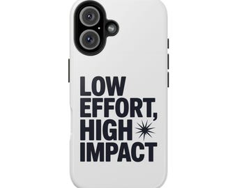 Minimalist Phone Case: Low Effort High Impact, iPhone Samsung