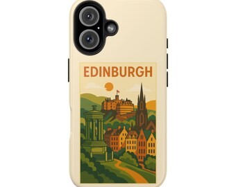 Edinburgh Scotland Phone Case: Castle, Calton Hill, Gothic Church