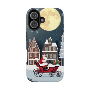 Christmas Collage Tough Phone Case, Holiday Icons Protective Phone Cover, Festive Winter Phone Case, iPhone Samsung Holiday Gift, Christmas