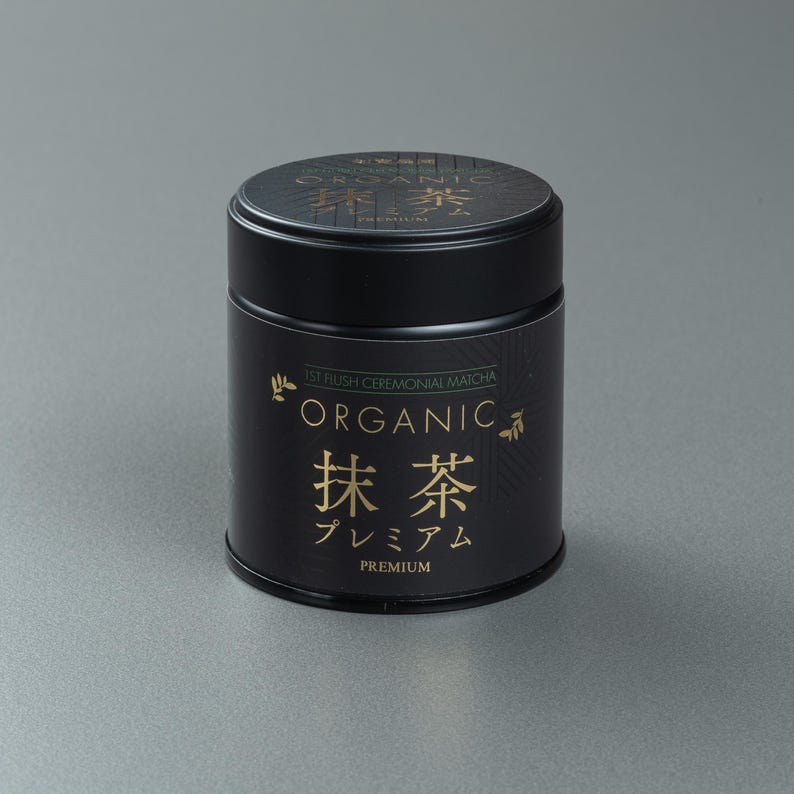 Kagoshima First Flush Organic Ceremonial Matcha: "Premium" - 30g Can image 2