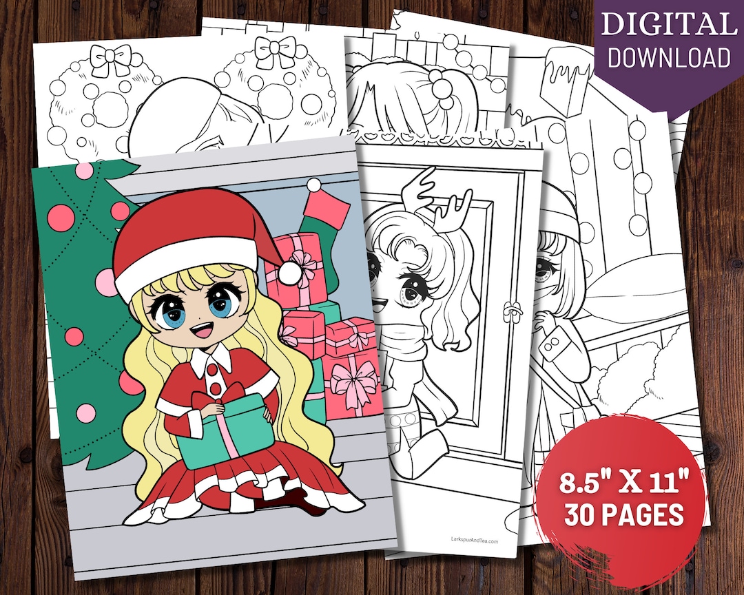 10 Mystical Girls Christmas Coloring Pages to Unleash Your Creativity