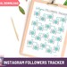 Instagram Followers Tracker Printable Small Business Social - Etsy
