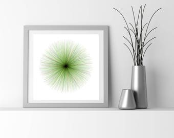 Neuro Science inspired fine art print, by San Francisco generative artist Kristin Henry. fuzzies_9t