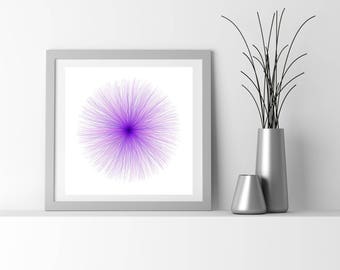 Neuro Science inspired fine art print, by San Francisco generative artist Kristin Henry. fuzzies_9s