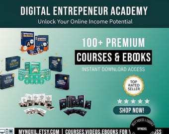 Paquete de cursos en video PLR: Derechos de reventa, ingresos pasivos (descarga digital)